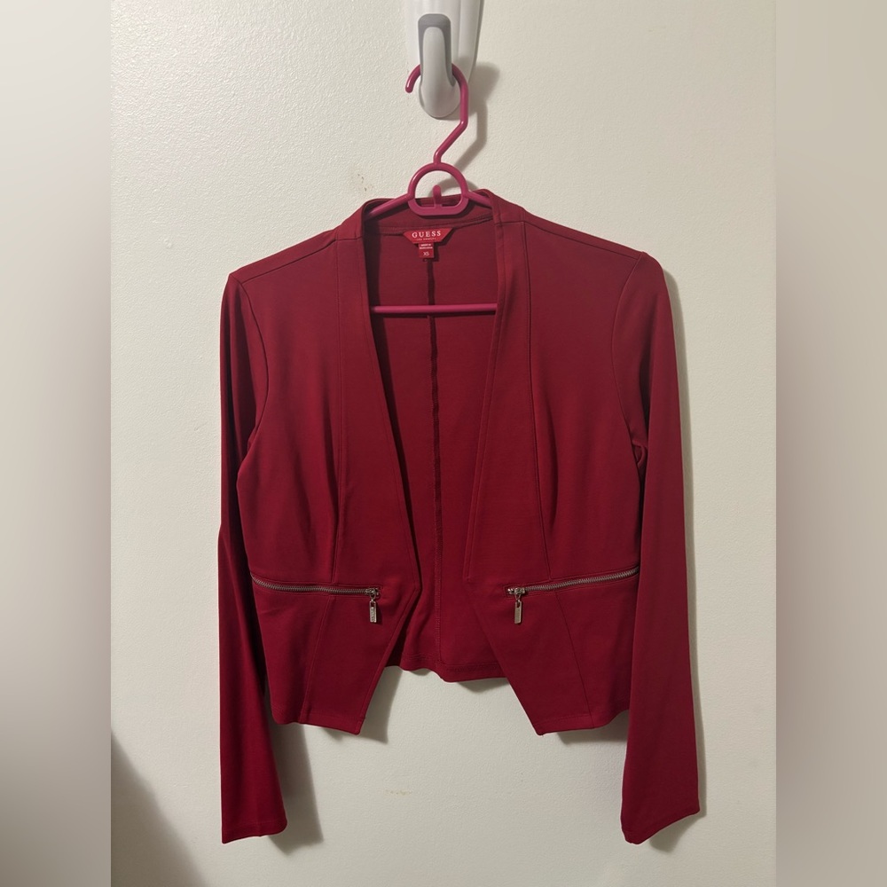 Guess Women's Deep Red Blazer